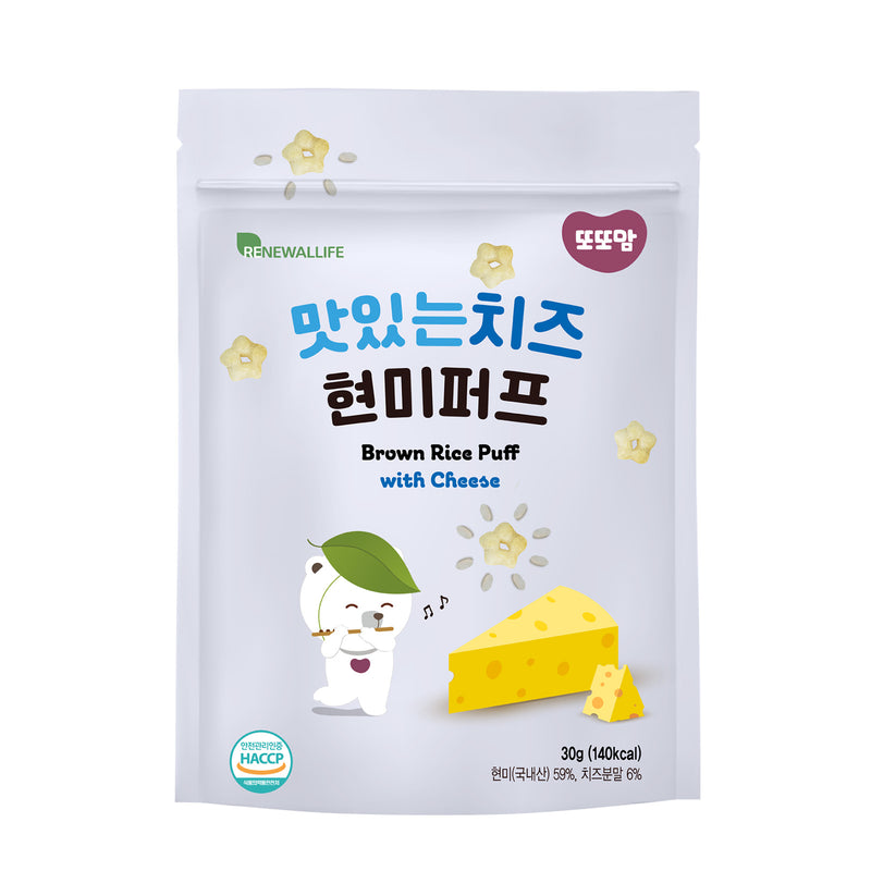 Renewallife Brown Rice Puff With Cheese Baby Snack 20g