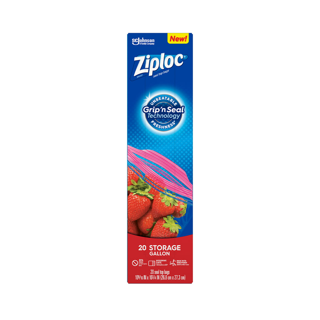 Ziploc Storage Gallon Bags 20pcs/pack
