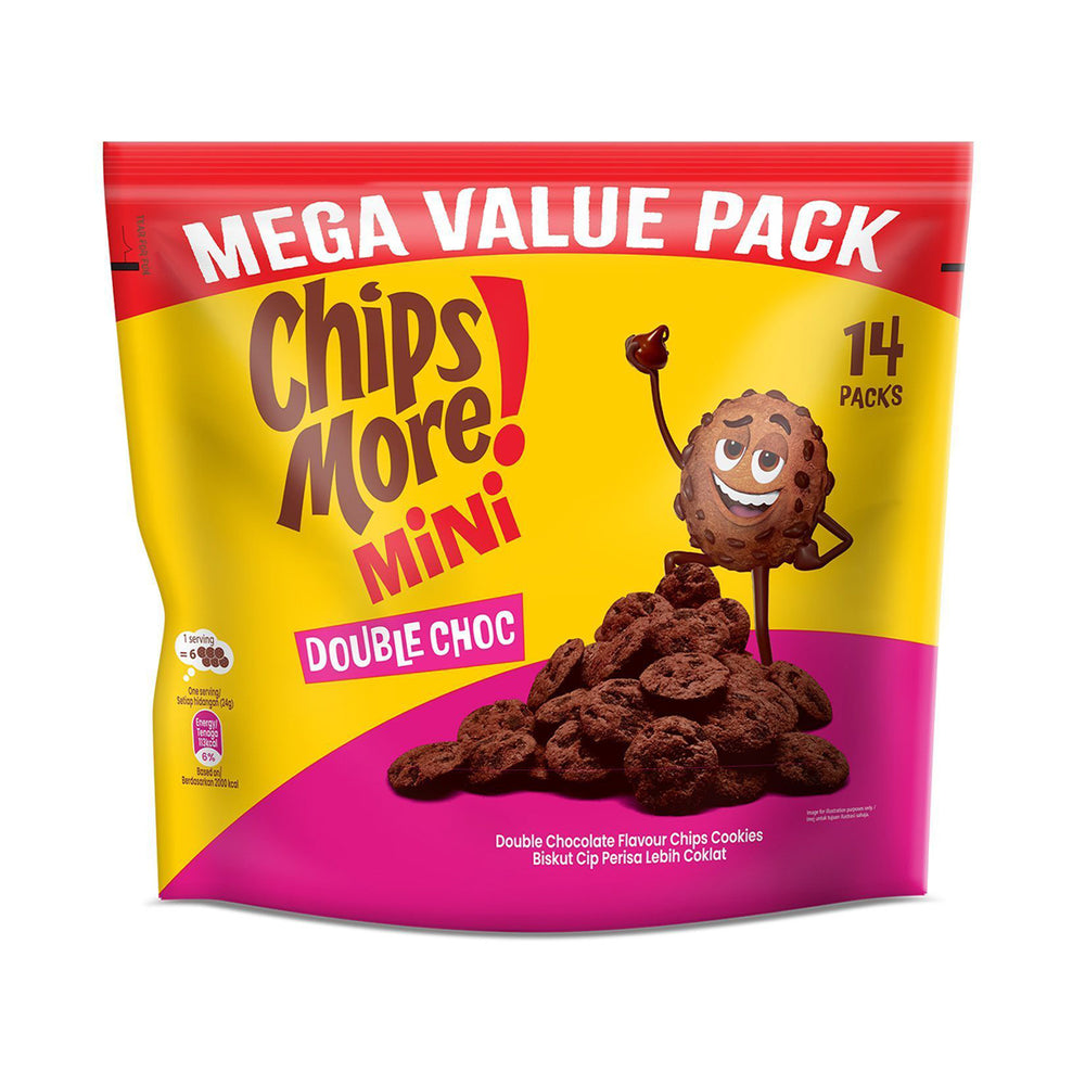 Chipsmore Mini Chips More Double Chocolate Mega Value Pack 60g