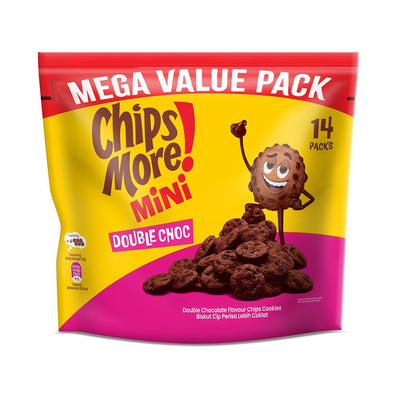 Chipsmore Mini Chips More Double Chocolate Mega Value Pack 60g