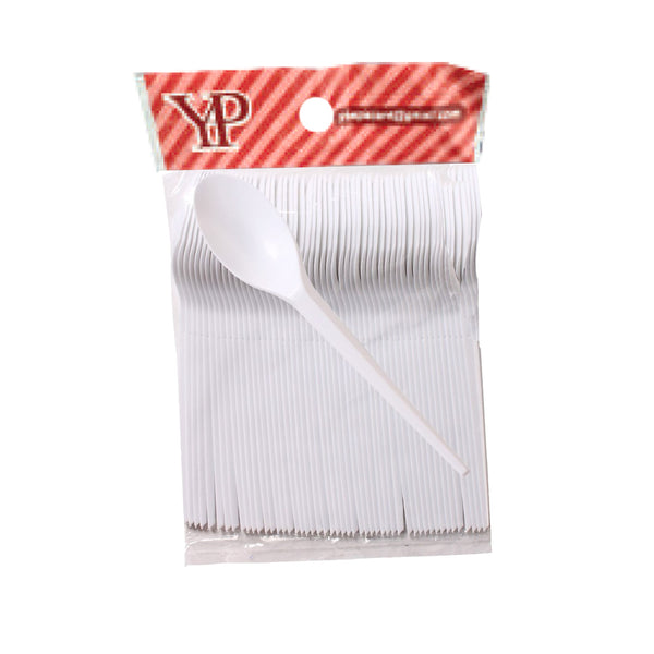 YP 7 Inch Disposable Spoon (White) 30pcs/pack (highest price)