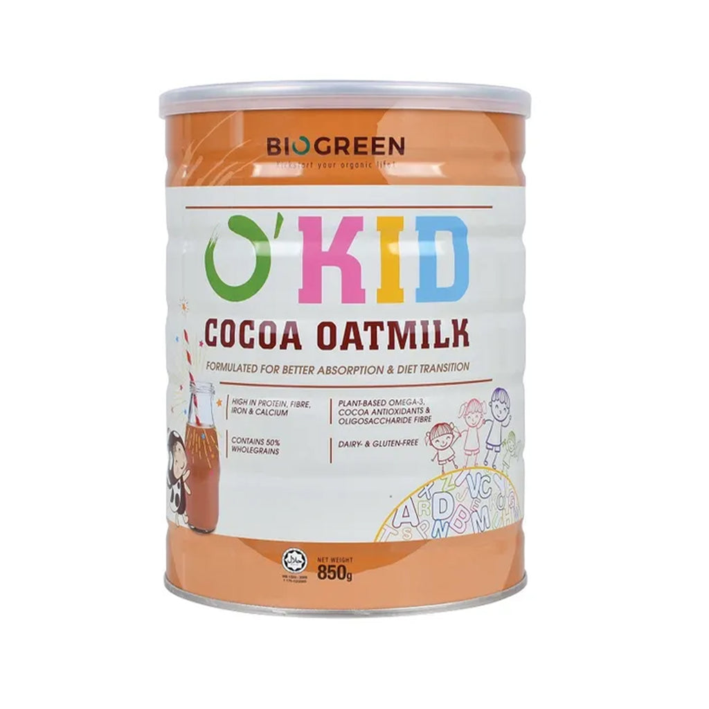 Biogreen O'Kid Cocoa Oatmilk 850g
