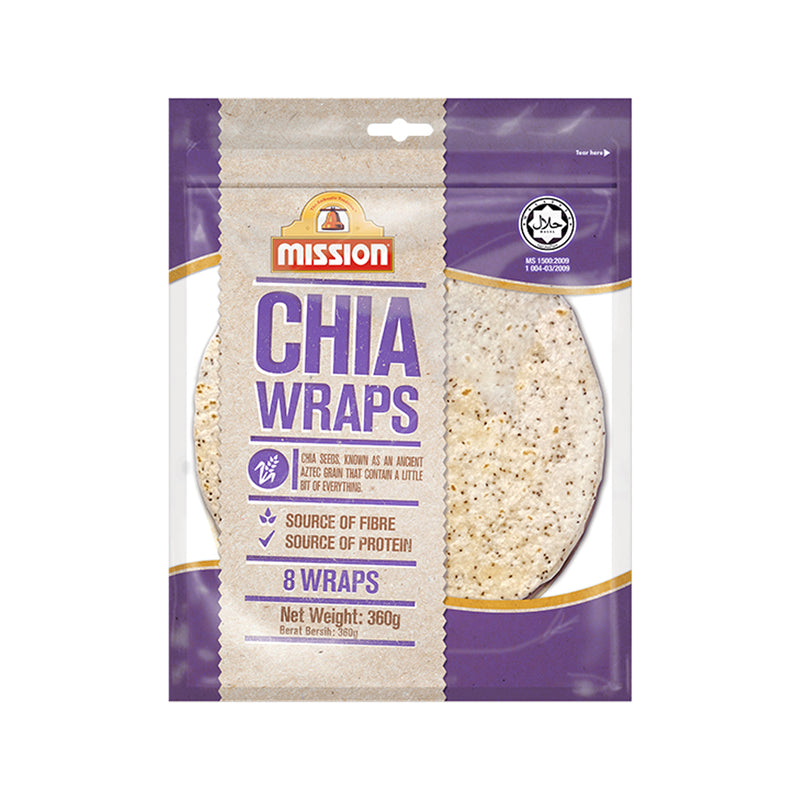 Mission Chia Wraps 360g