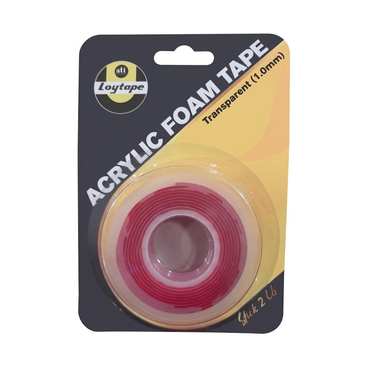 Loytape Acrylic Foam Tape Clear 18mm x 1m 1pack