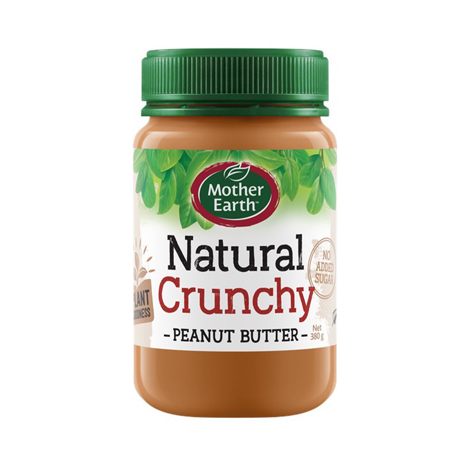 Mother Earth Peanut Butter Crunchy No Sugar 380g