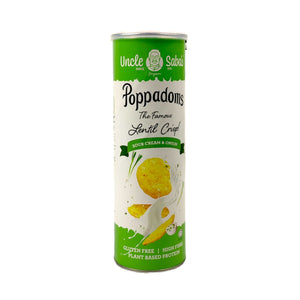 Uncle Sabas Sour Cream Onion Poppadoms 70g