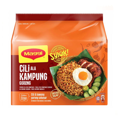 Maggi Mi Goreng Cili Ala Kampung Instant Noodle 78g x 5