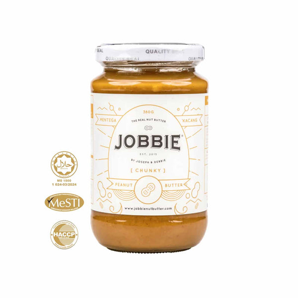 Jobbie Chunky Pure Peanut Butter (No Sugar and Salt) 380g (highest price)