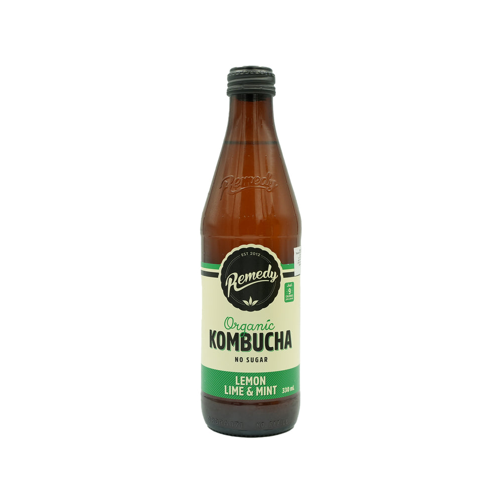 Remedy Organic Kombucha Lemon Lime Mint Drink 330ml