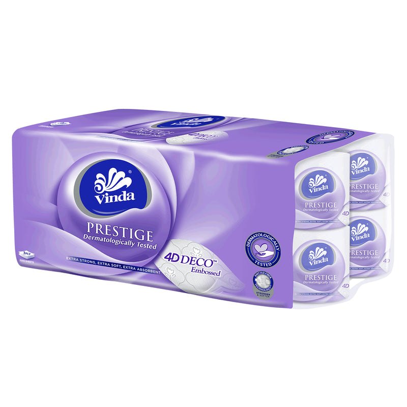 Vinda Deluxe Prestige Toilet Rolls-3ply 200pcs x 16