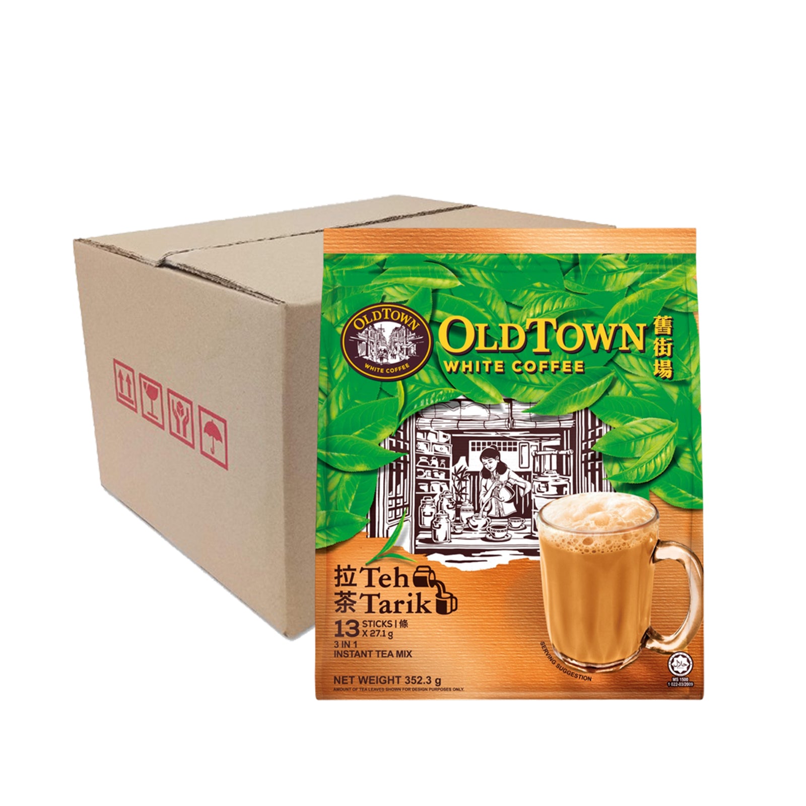 Old Town Teh Tarik Instant 3 in 1 Premix Milk Tea 27.1g x 13