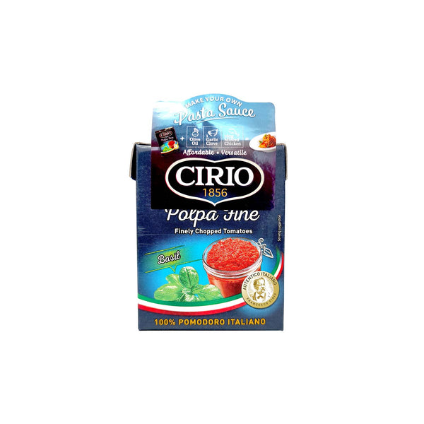 Cirio Polpa Fine Chop Tomato Basil 390g (highest price)