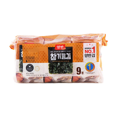 Yangban Roasted Laver with Sesame Oil 5g x 9