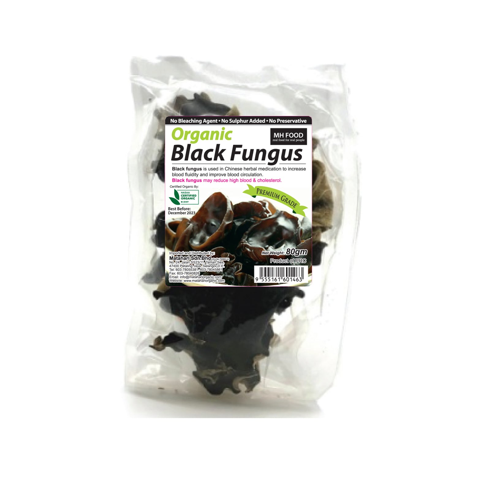 BD Yoji Organic Black Fungus Whole 80g