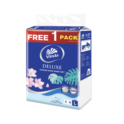 Vinda Delux 3Ply Softpack 100pcs x 4+1