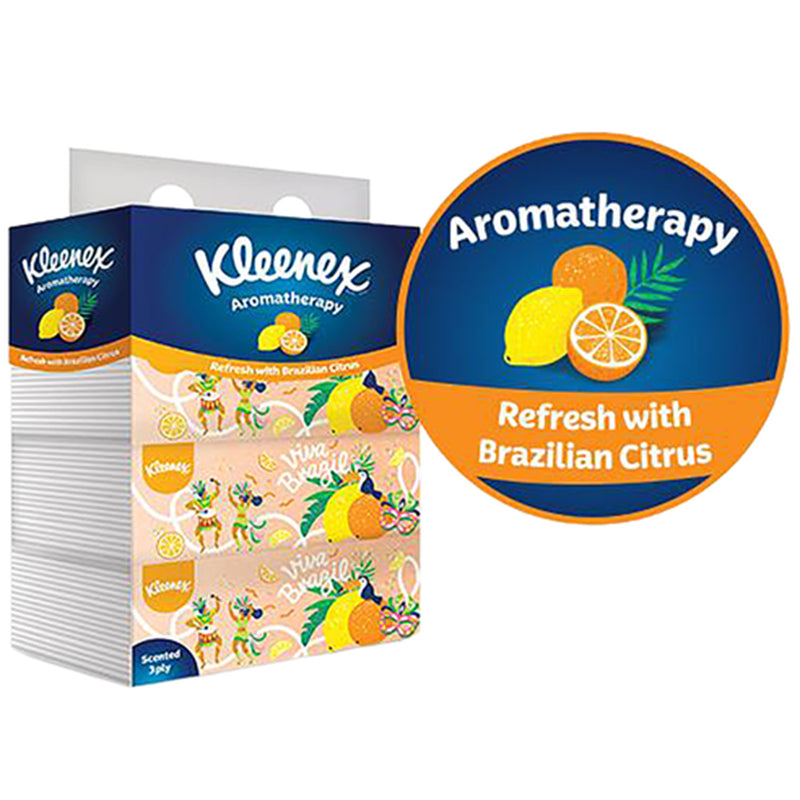 Kleenex Aroma Scented Aroma Facial Tissue 3ply 90pcs/pack