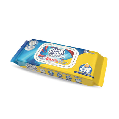Maxkleen 9 Anti Bacterial Multi Surface Wipes 40pcs/pack