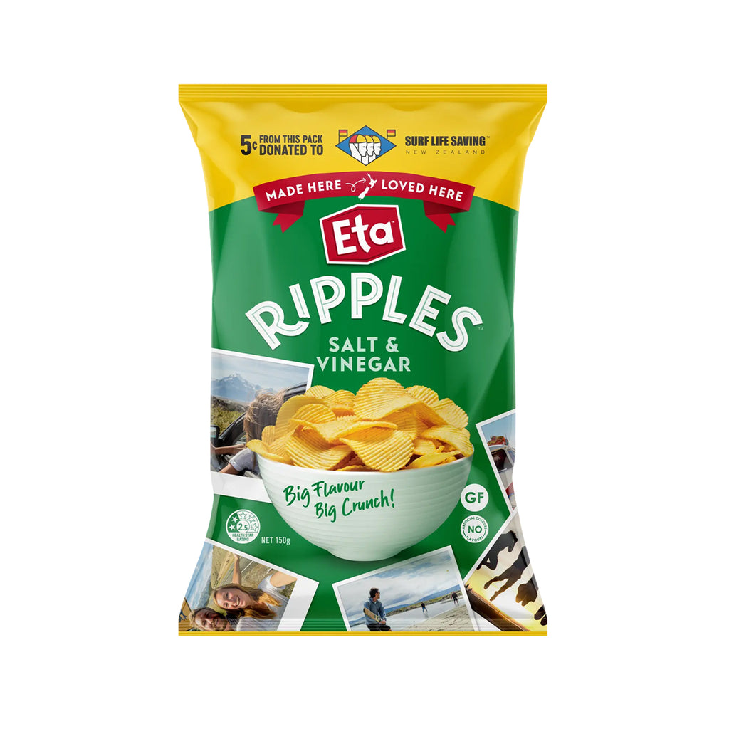 Eta Spuds Ripple Salt & Vinegar 150g