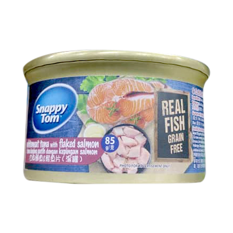 Snappy Tom White Meat Tuna With Salmon Flake 85g