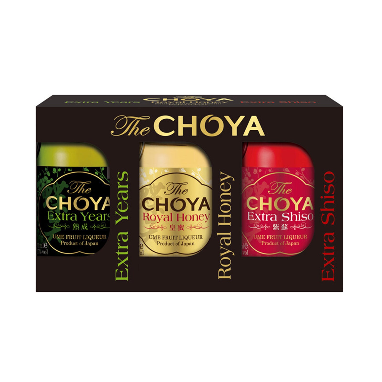 Choya Extra Black Miniature Set 50ml x 3