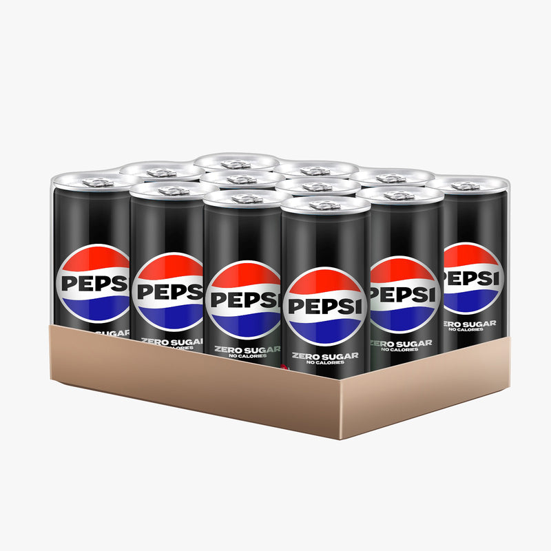 Pepsi Black Carbonated Drink 320ml x 12