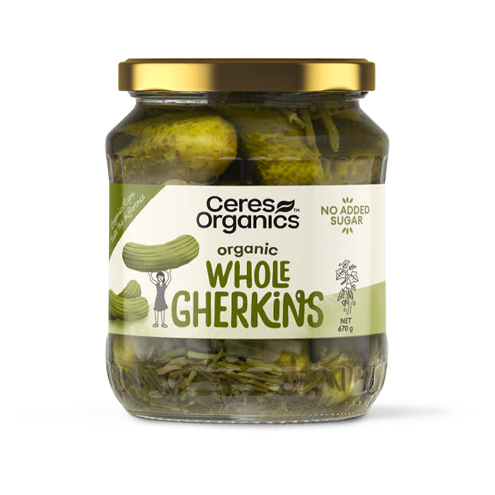Ceres Organic Gherkins Natural 670g