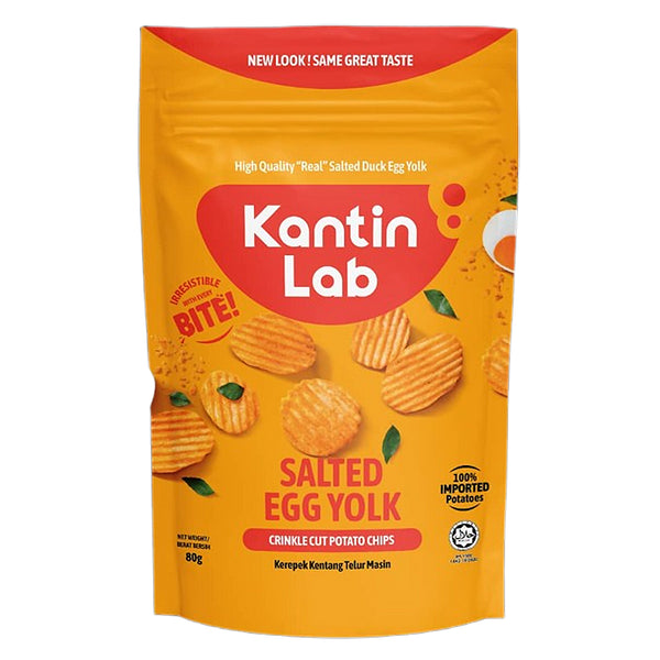 Kantin Lab Salted Egg Crinkle Cut Chips 100g