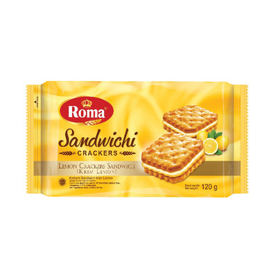 Roma Lemon Sandwich Crackers 30g x 8