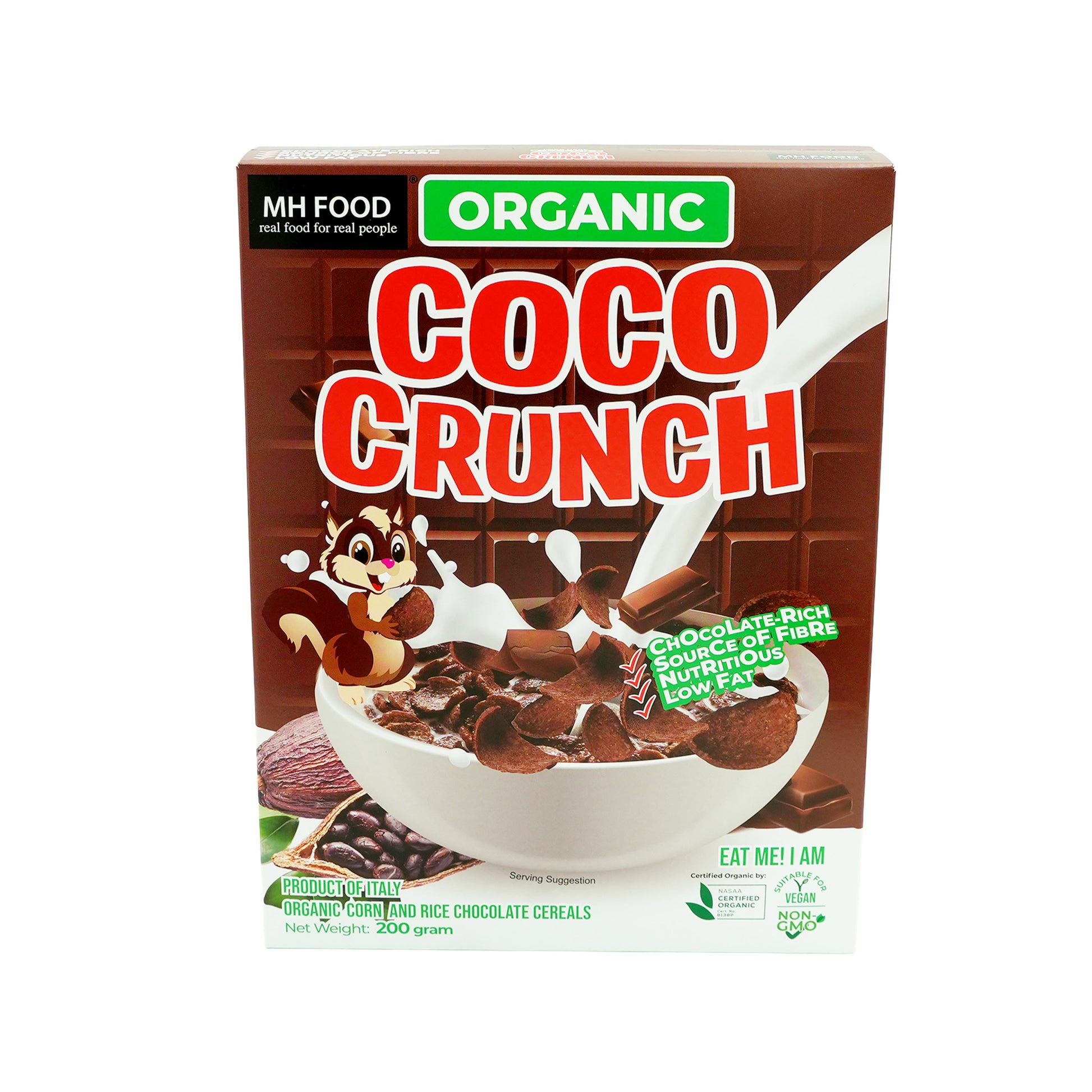 mh food organic coco crunch cereals 200g