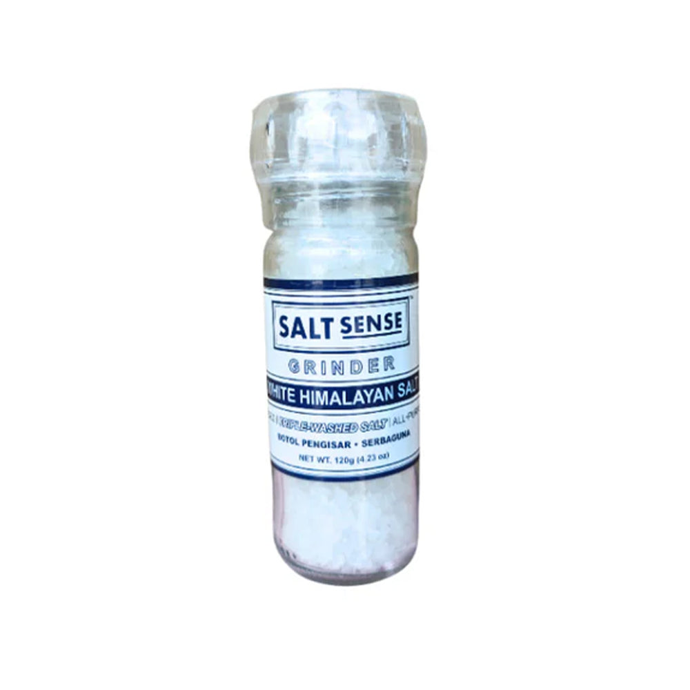 Salt Sense White Himalayan Rock Salt Grinder 120g
