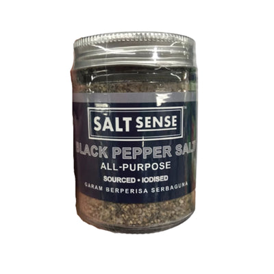 Salt Sense Black Pepper Salt Iodized 100g
