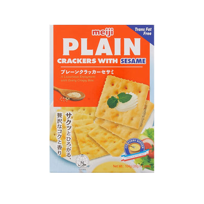 Meiji Plain Crackers with Sesame 104g