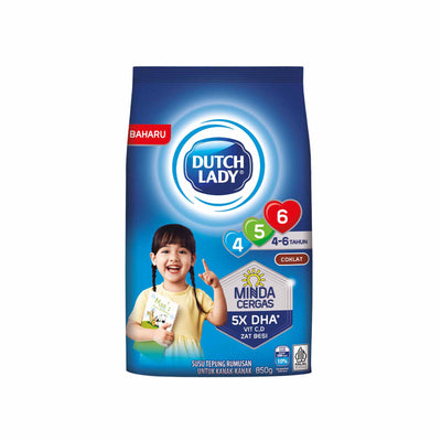 Dutch Lady 456 Chocolate Growing Up Milk 850g