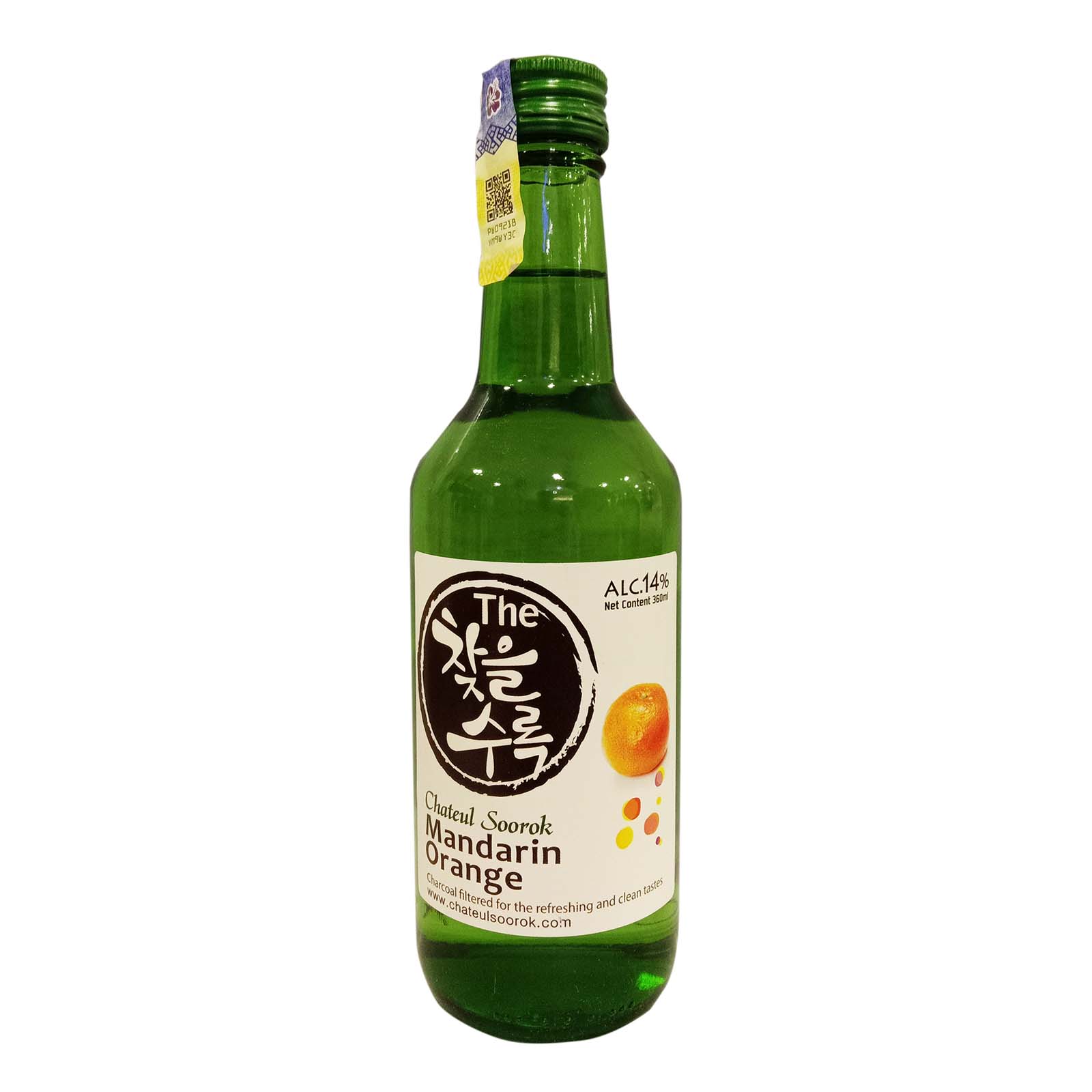 Chateul Soorok Mandarin Orange Alcohol 14% Soju 360ml