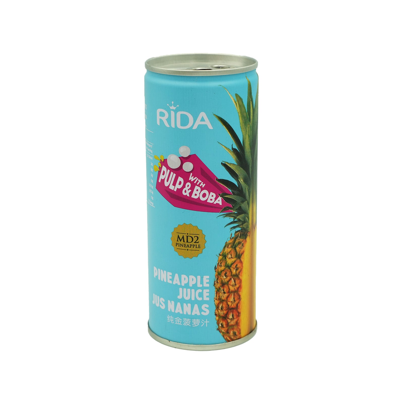 RIDA PULP & BOBA + PINEAPPLE 250ML