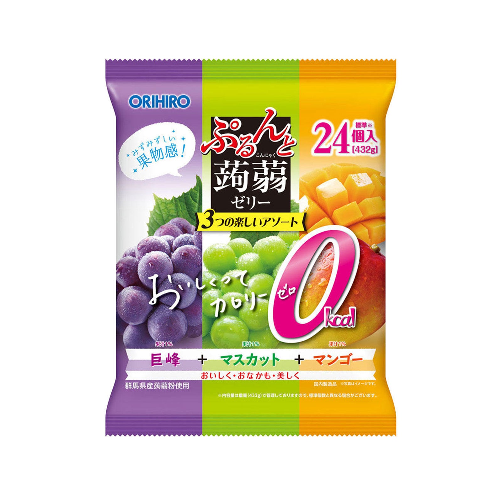 Orihiro Konnyaku Jelly Grape Muscat and Mango 20g x 24