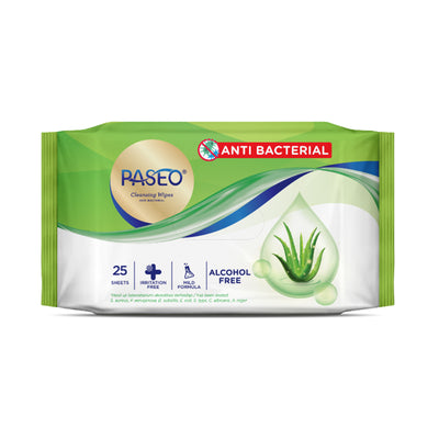 Paseo Anti Bacterial Wipes 25pcs/pack