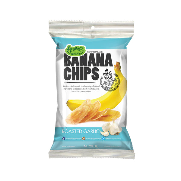 Banana Chips Roasted Garlic 80g