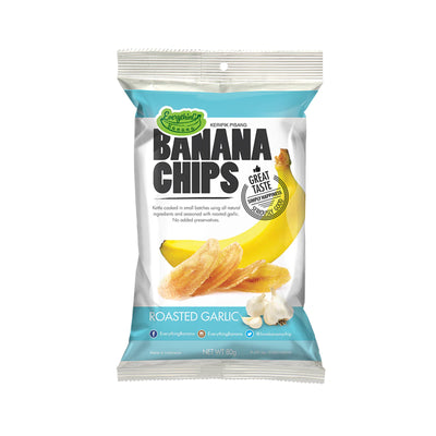 Banana Chips Roasted Garlic 80g