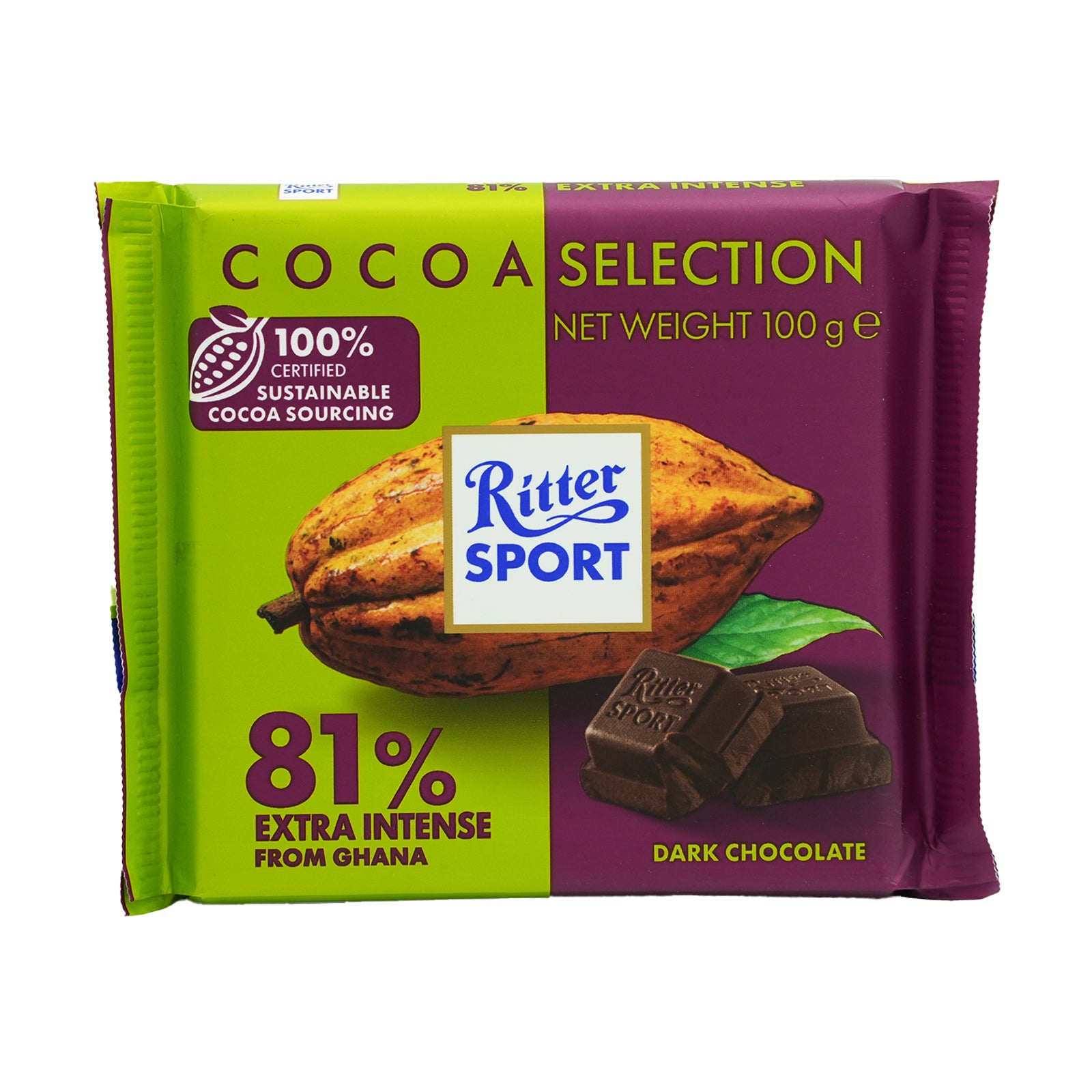 Ritter Sport Ghana 81% Cocoa 100g
