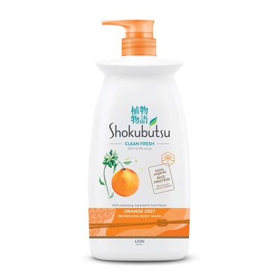 Shokubutsu Body Wash Orange Zest Scent 900g