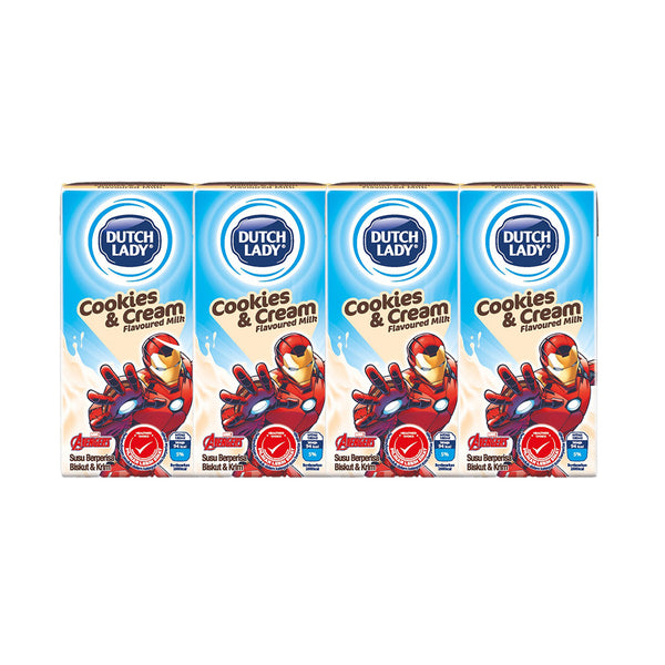 Dutch Lady UHT Cookies & Cream 180ml x 4