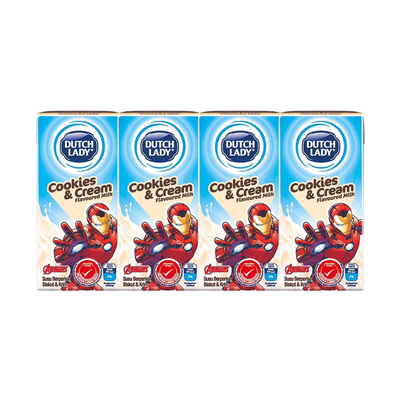 Dutch Lady UHT Cookies & Cream 180ml x 4