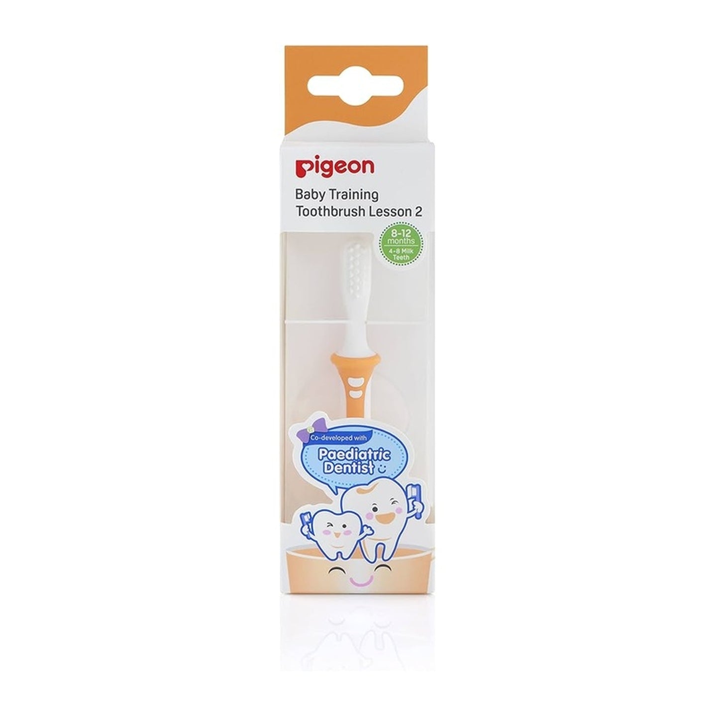 Pigeon Training Toothbrush Lesson-2 (Orange) 1unit