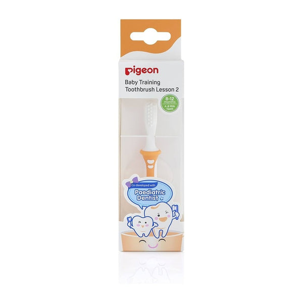 Pigeon Training Toothbrush Lesson-2 (Orange) 1unit