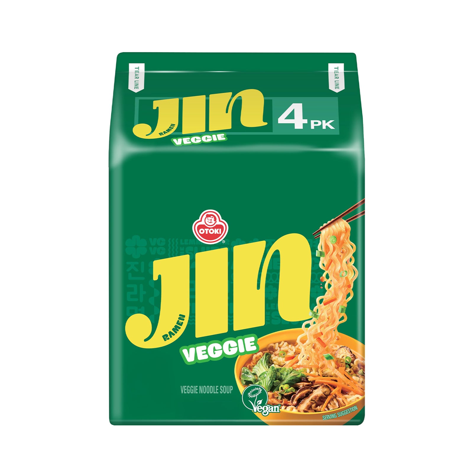 Ottogi Jin Veggie Ramen 110g x 4