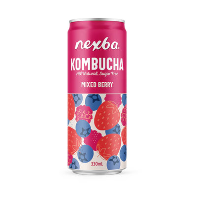 Nexba Mixed Berry Kombucha Drink 330ml