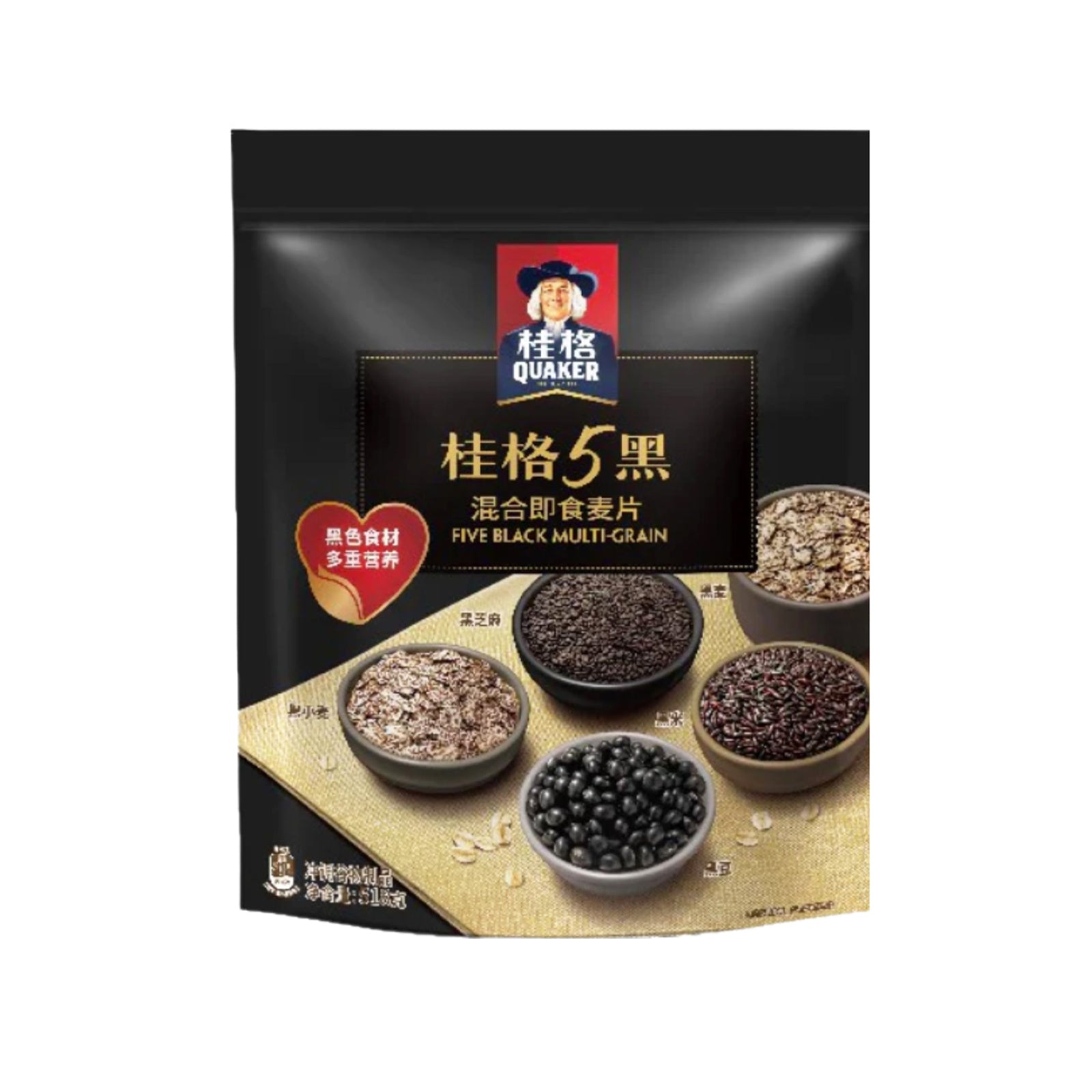 Quaker Five Black Multigrain 518g
