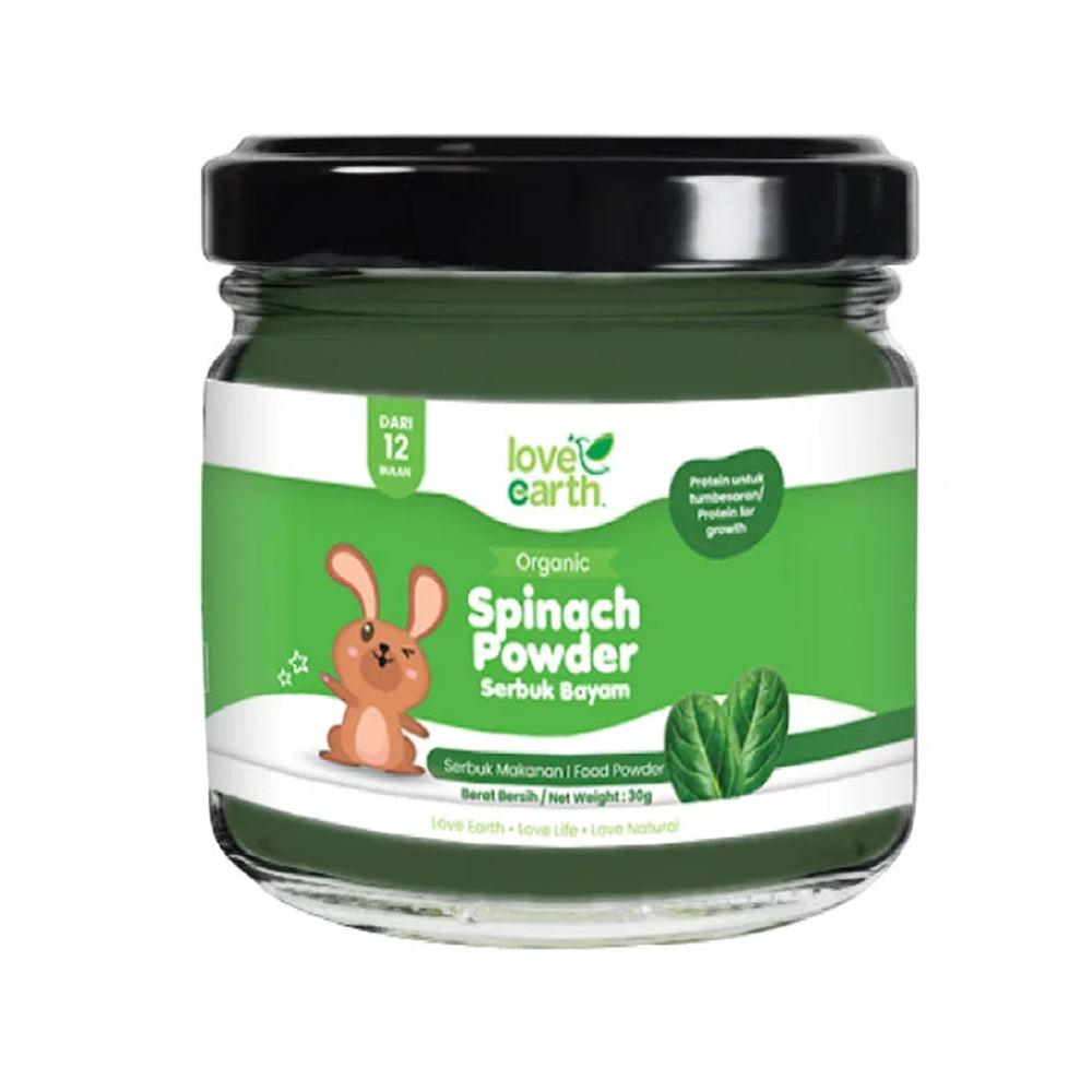 Love Earth Organic Baby Food Powder Spinach 40g