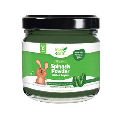 Love Earth Organic Baby Food Powder Spinach 40g